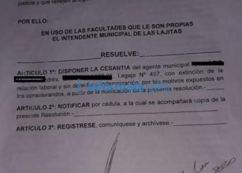 Las Lajitas: dejaron sin trabajo a un empleado municipal y temen que haya más despidos