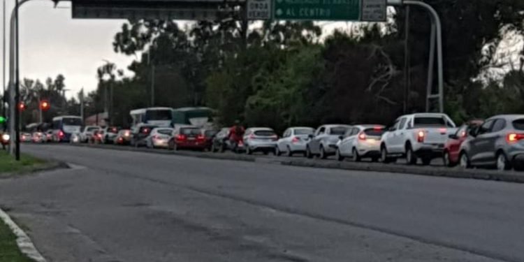 Ni rastros de la cuarentena: Kilométricas filas para ir de zona sur al centro de Salta