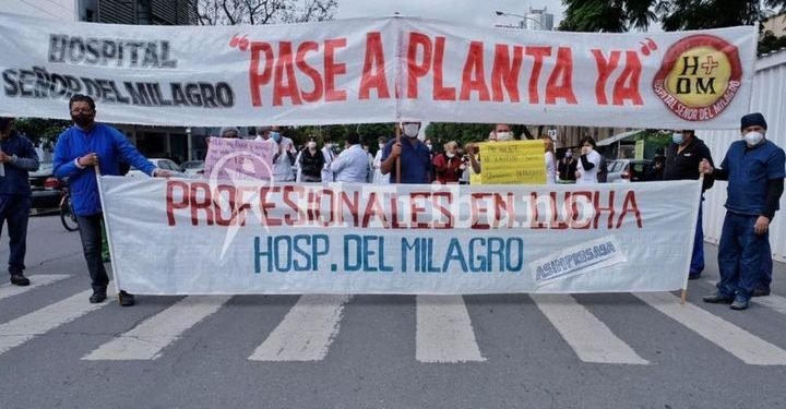 Médicos del hospital Del Milagro denuncian falta de recursos y piden una recomposición salarial