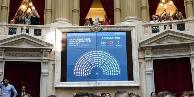 El Frente de Todos logró aprobar la ley de plan de pago de deuda previsional